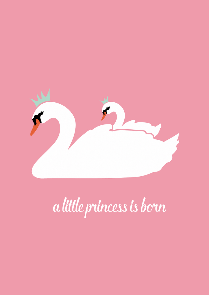 Postkaart Väike printsess on sündinud Studio Inktvis - Fairy Kitten Mänguasjapood