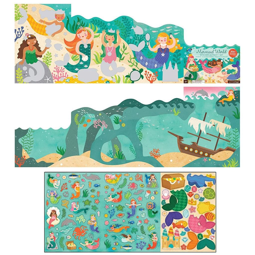 Petit Collage PTC122 Korduvkasutatavad kleepsukomplekt Merineitsi - Fairy Kitten Mänguasjapood