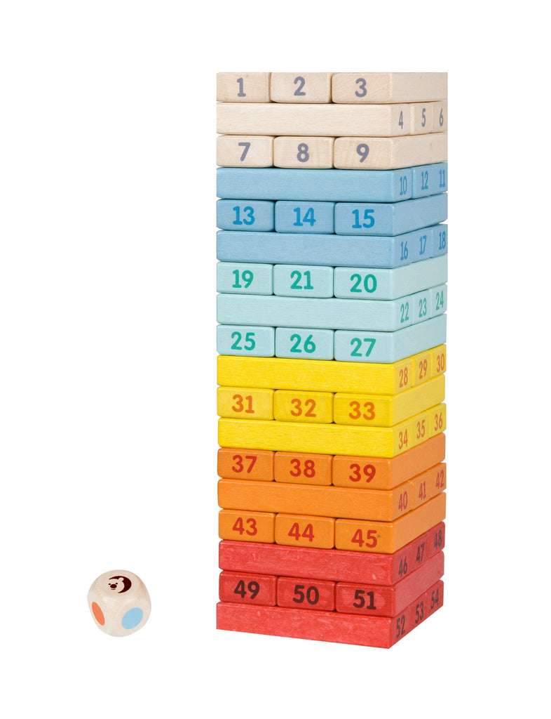 CLASSIC WORLD Drewniana Gra Zręcznościowa Wieża Kostki Domino Zestaw Deluxe - Fairy Kitten Mänguasjapood