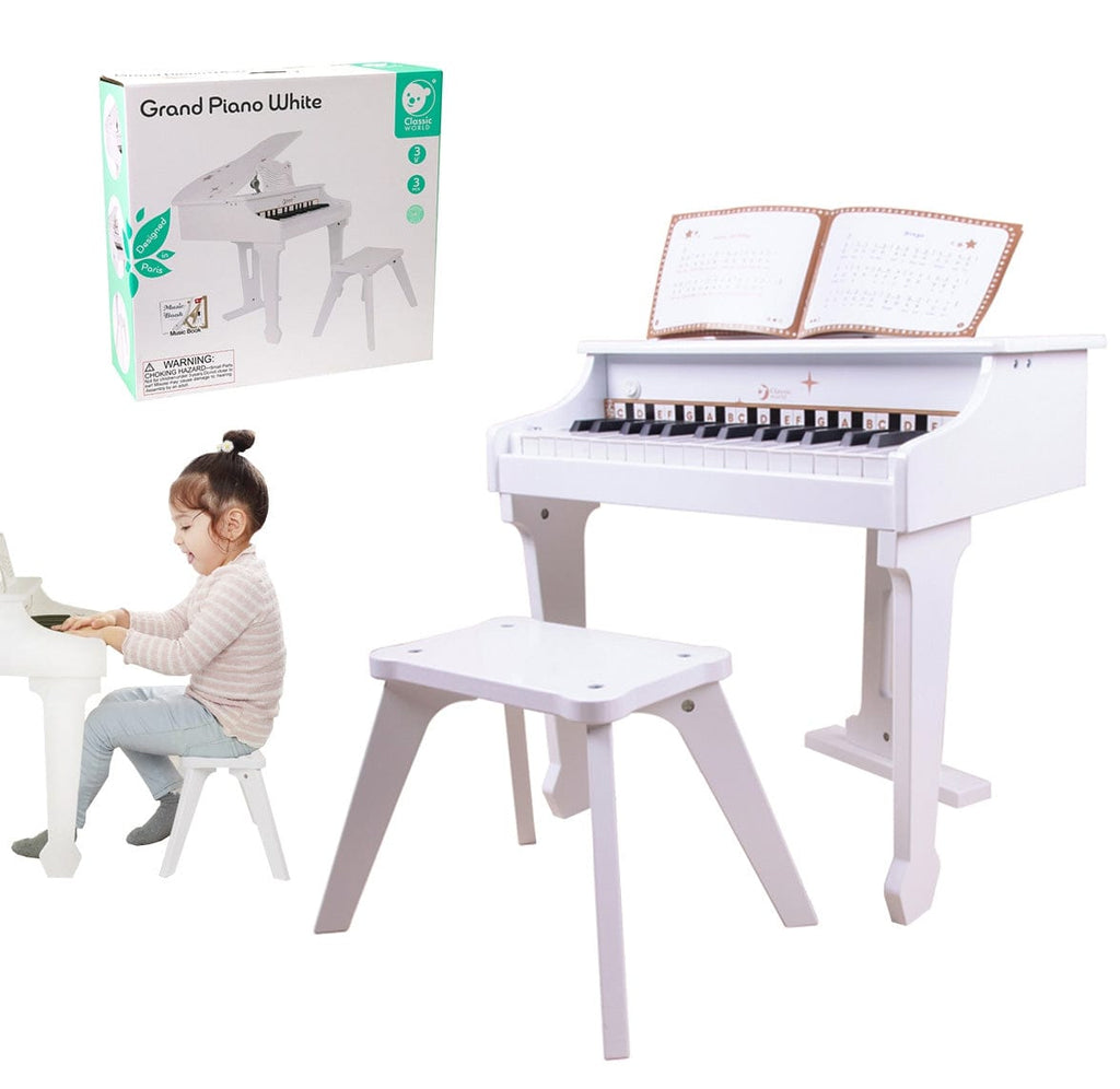 CLASSIC WORLD Duże Pianino Fortepian dla Dzieci z Krzesełkiem i Książeczką do Nauki - Fairy Kitten Mänguasjapood