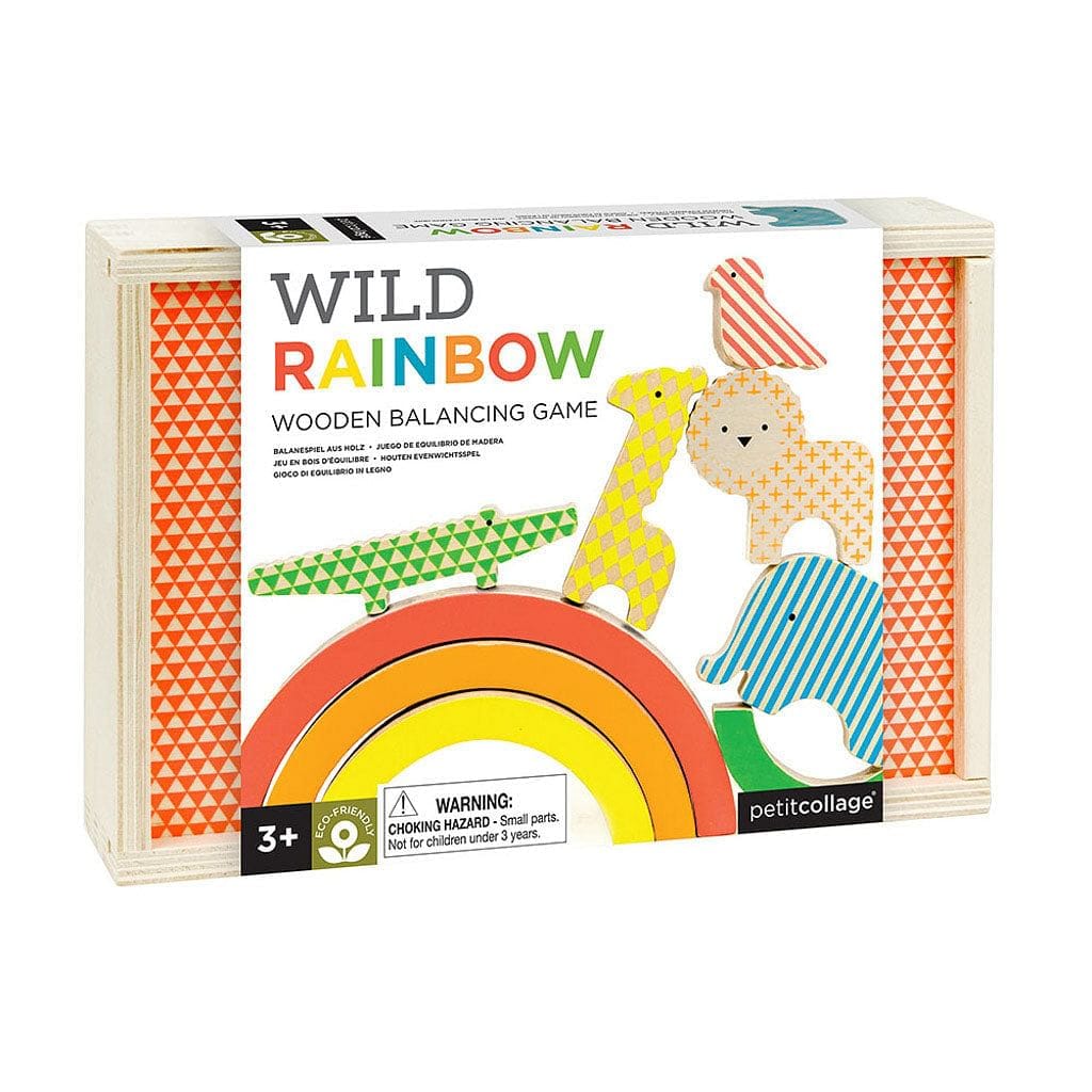 Petit Collage Wild Rainbow Puidust Tasakaalustamismäng - Fairy Kitten Mänguasjapood