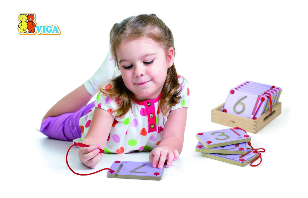 Tabliczki Magnetyczne Nauka Pisania Cyferki Viga Toys Montessori - Fairy Kitten Mänguasjapood