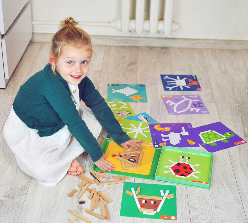 TOOKY TOY Układanka Gra Logiczna Łamigłówki Klocki Magnetyczne dla Dzieci 49 el. - Fairy Kitten Mänguasjapood