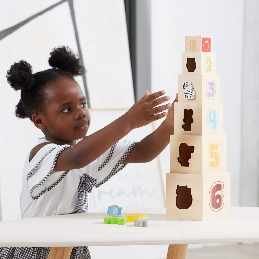 VIGA puidust klotsid ja sorteerija Montessori - Fairy Kitten Mänguasjapood